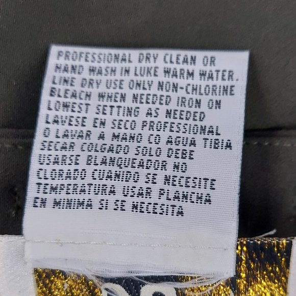 Vintage Ju Ju be Army Green 2 piece skirt suit with faux fur collar - Picture 14 of 14